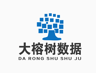 张青革的大数据科技企业蓝色logologo设计