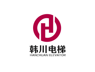 吴晓伟的韩川电梯 机械制造业标志logo设计