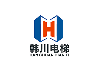 盛铭的韩川电梯 机械制造业标志logo设计