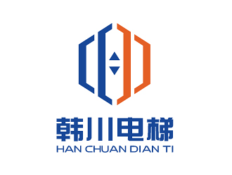 曹芊的韩川电梯 机械制造业标志logo设计