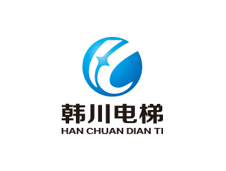 孙金泽的韩川电梯 机械制造业标志logo设计