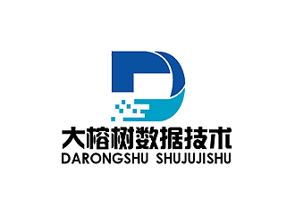 秦晓东的大数据科技企业蓝色logologo设计