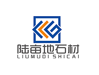 赵鹏的陆亩地石材logo设计