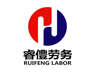 谭家强的睿僼劳务中介代理公司标志logo设计