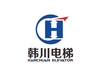 韩川电梯 机械制造业标志logo设计