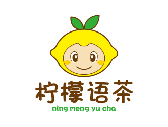 孙金泽的奶茶店logo（柠檬语茶）logo设计