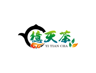 周金进的檍天茶茶馆商标logo设计