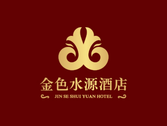 孙金泽的金色水源酒店logo设计