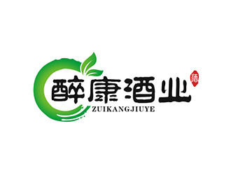 吴晓伟的醉康酒业logo设计