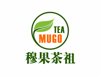 林万里的奶茶连锁标志-穆果茶祖logo设计