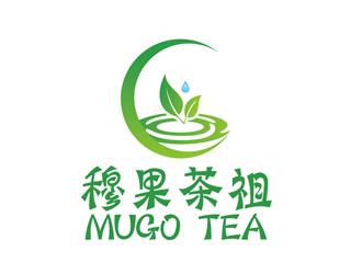 黄爽的奶茶连锁标志-穆果茶祖logo设计
