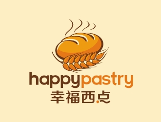 面包店logo-幸福西点logo设计