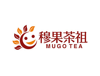 潘乐的奶茶连锁标志-穆果茶祖logo设计