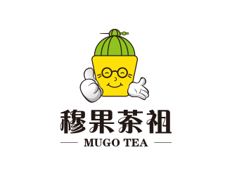 孙金泽的奶茶连锁标志-穆果茶祖logo设计