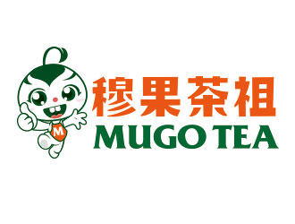 向正军的奶茶连锁标志-穆果茶祖logo设计
