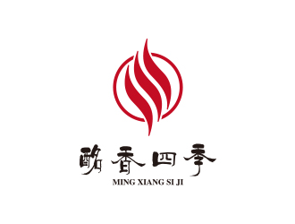 孙金泽的进口红酒代理商logo - 酩香四季logo设计