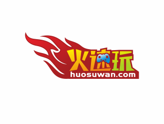 何嘉健的火速玩  或   huosuwan.comlogo设计