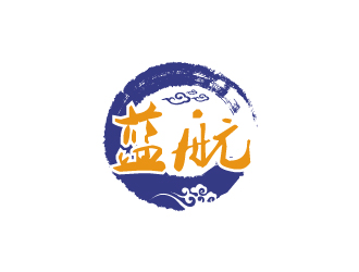 林颖颖的蓝航餐饮店铺logo设计logo设计