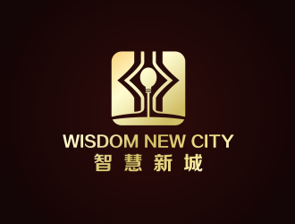 黄安悦的智慧新城  wisdom new citylogo设计