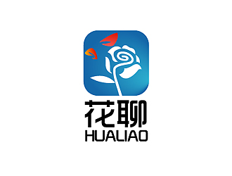 秦晓东的花聊logo设计