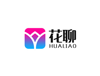 吴晓伟的花聊logo设计