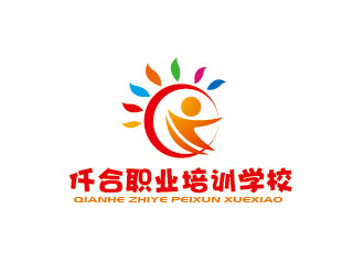李贺的仟合职业培训学校logo设计