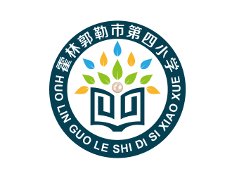 黄安悦的霍林郭勒市第四小学logo设计