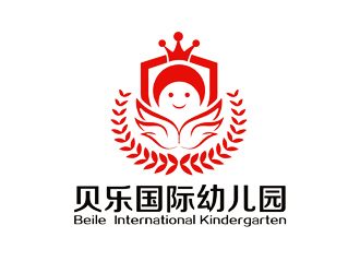 谭家强的贝乐国际幼儿园logo设计