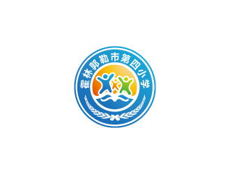 林颖颖的霍林郭勒市第四小学logo设计