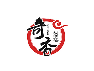 吴晓伟的奇香囍宴酒楼标志设计logo设计