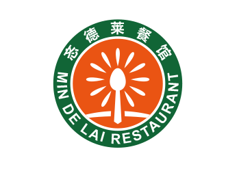 忞德莱圆形餐馆图标logologo设计