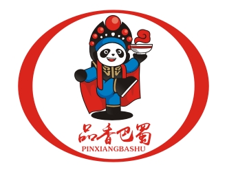 品香巴蜀 熊猫卡通logo设计