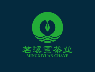 黄安悦的茗溪园茶叶店logo设计