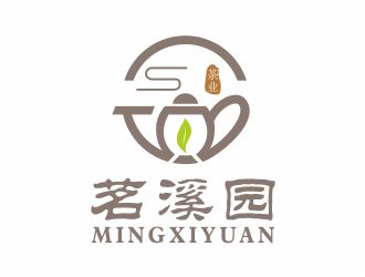 吴志超的茗溪园茶叶店logo设计