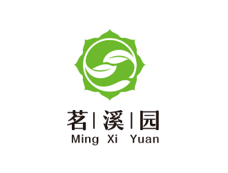 高明奇的茗溪园茶叶店logo设计