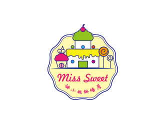 孙金泽的甜小姐烘焙屋logo设计