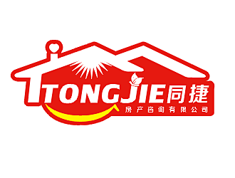 劳志飞的青岛同捷房产咨询有限公司logo设计