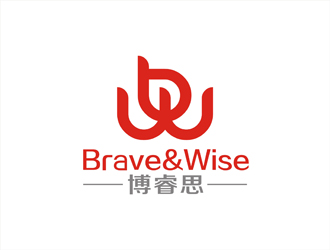 周都响的Brave&Wise博睿思咨询公司logologo设计