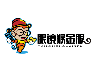薛永辉的眼镜猴金服logo设计