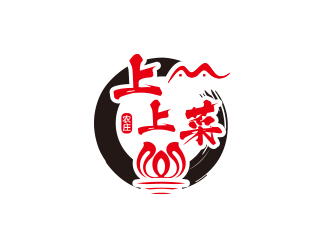 孙金泽的上上菜农庄民宿logo设计
