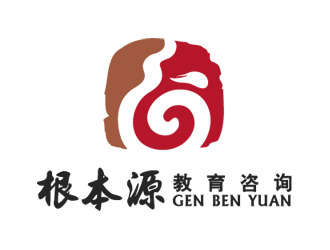彭波的宁夏根本源教育咨询有限公司标志logo设计