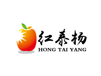 周金进的红泰杨水果批发店铺标志logo设计