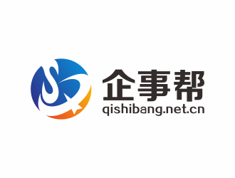 何嘉健的企事帮（qi shi bang）qishibang.net.cnlogo设计