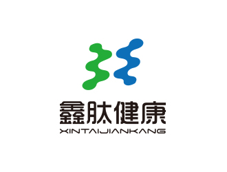 孙金泽的鑫肽健康logo设计