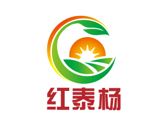 黄安悦的红泰杨水果批发店铺标志logo设计