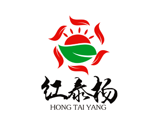 谭家强的红泰杨水果批发店铺标志logo设计