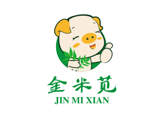 孙金泽的金米苋小猪动物卡通标志logo设计