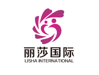 黄安悦的丽莎国际美容spa标志logo设计