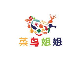 陈兆松的菜鸟姐姐食品快餐标志logo设计