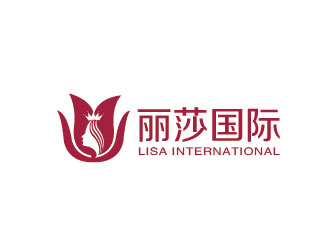 李贺的丽莎国际美容spa标志logo设计
